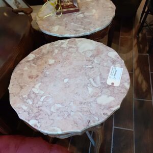 Marble Top End Tables / Set of 2