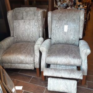 Pair of Lazy Boy Reclining Wing Chairs