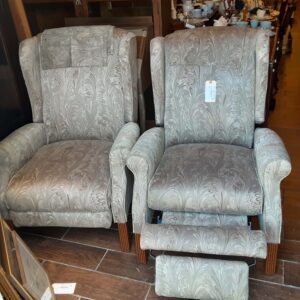 Pair of Lazy Boy Reclining Wing Chairs